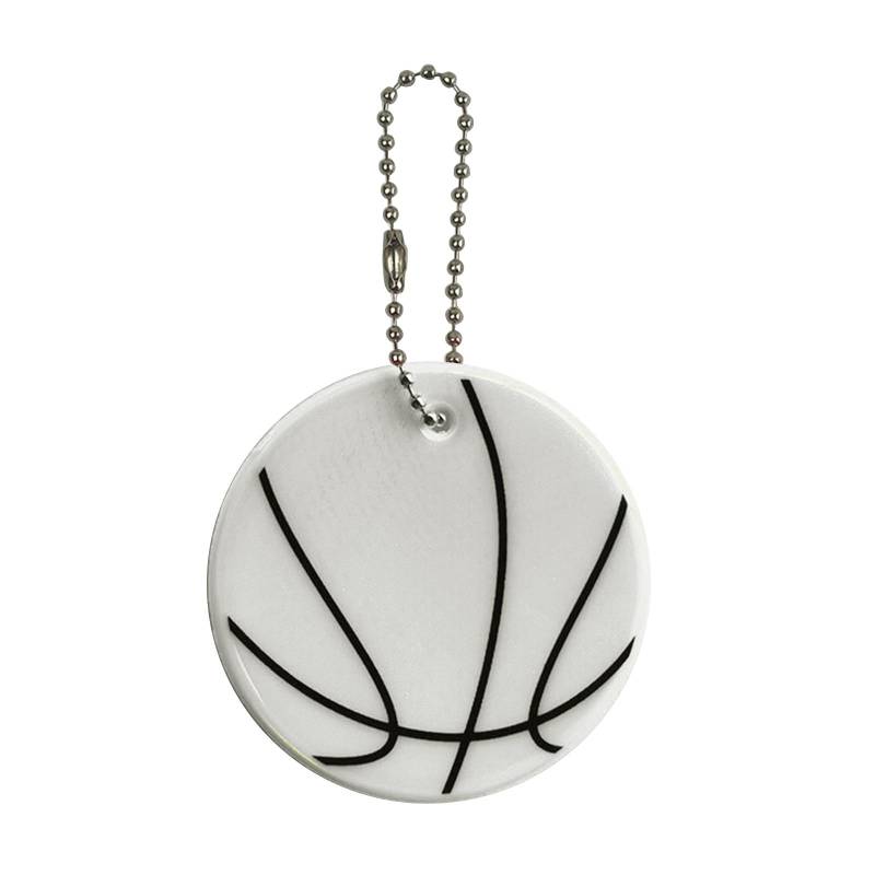 Superhelle Reflektierende Sicherheitsausrüstung Für Basketball Kinder Stilvoller Anhänger Schlüsselanhänger Reflektor Für Tasche Rollstuhl 11 Farben von Frotox