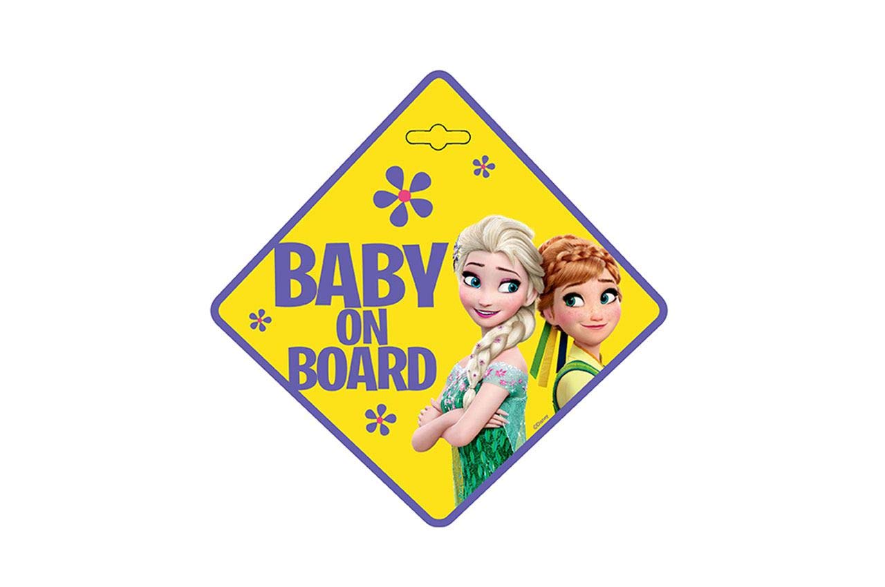 Disney 9611 Tafel mit Saugnapfhaken Baby On Board Frozen von Frozen