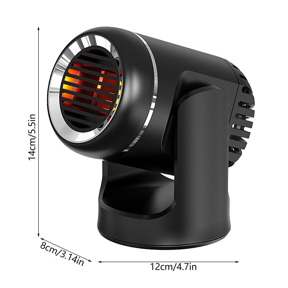 Frsoinor 12V Auto-Heizung, Dual-Use-Defroster, Allgemeiner Universeller Autobedarf Schwarz von Frsoinor