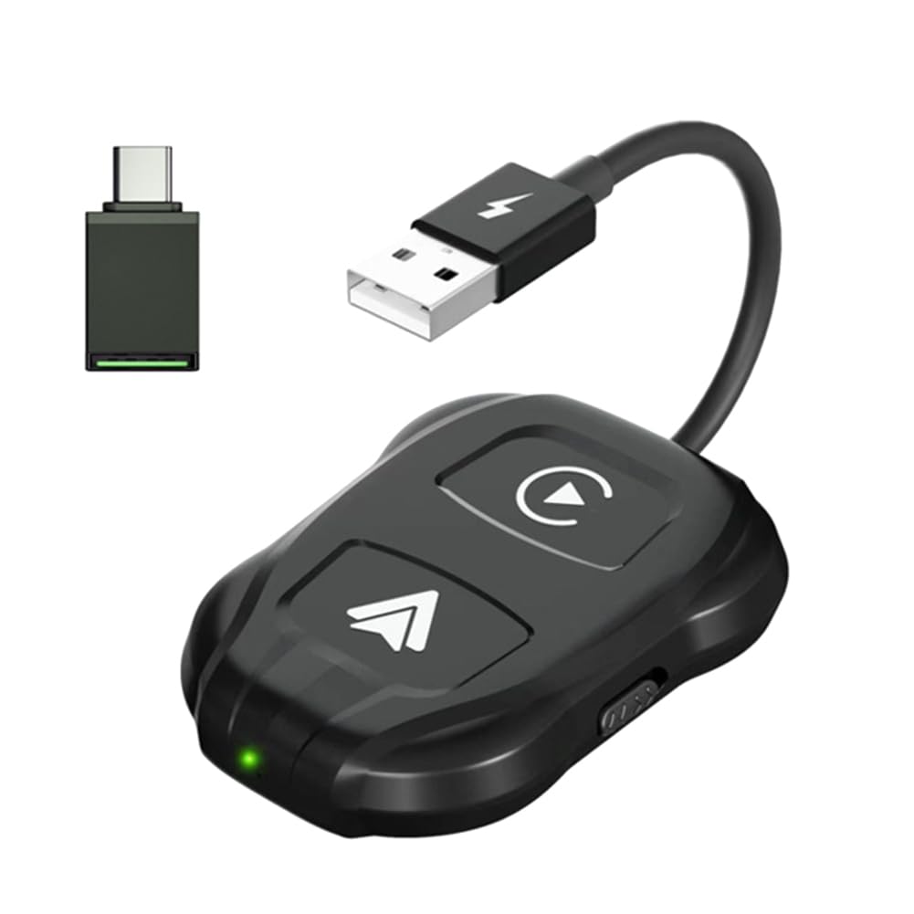 Frsoinor Auto Upgrade Wireless CarPlay und Android Auto 2 in 1 Adapter WiFi Smart Dongle zum Umwandeln von werkseitig verdrahteten zu drahtlosen Teilen von Frsoinor