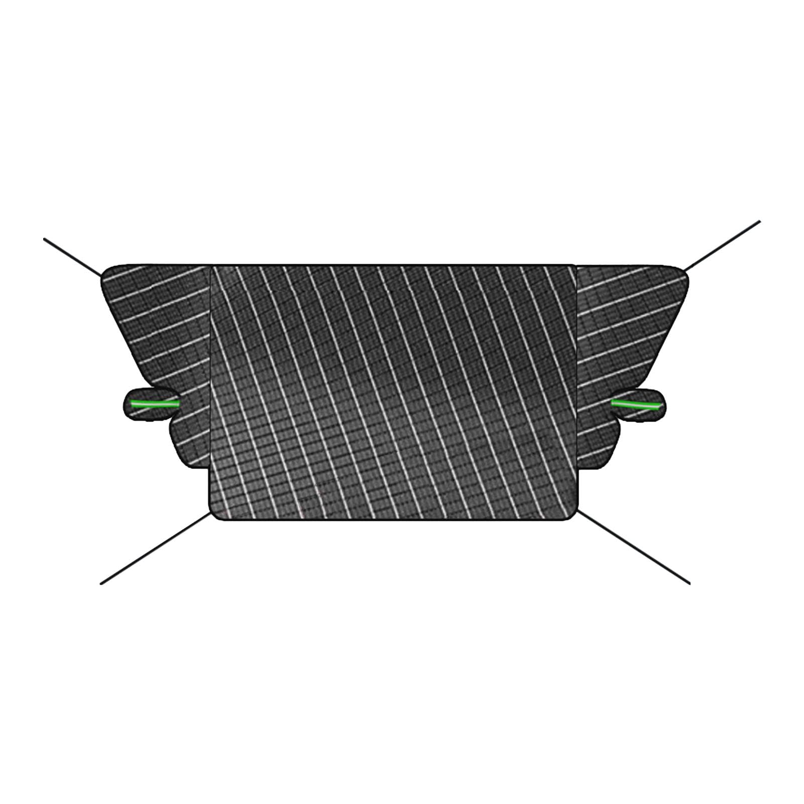 Auto-Windschutzscheiben-Schneeabdeckung, Windschutzscheibenabdeckung Für Auto, Robuste Windschutzscheiben-Schneeabdeckung, Kompaktes Winter-Auto-Set, 259 X 155 X 120 cm, Windschutzscheibenabdeckungen von Fruusv