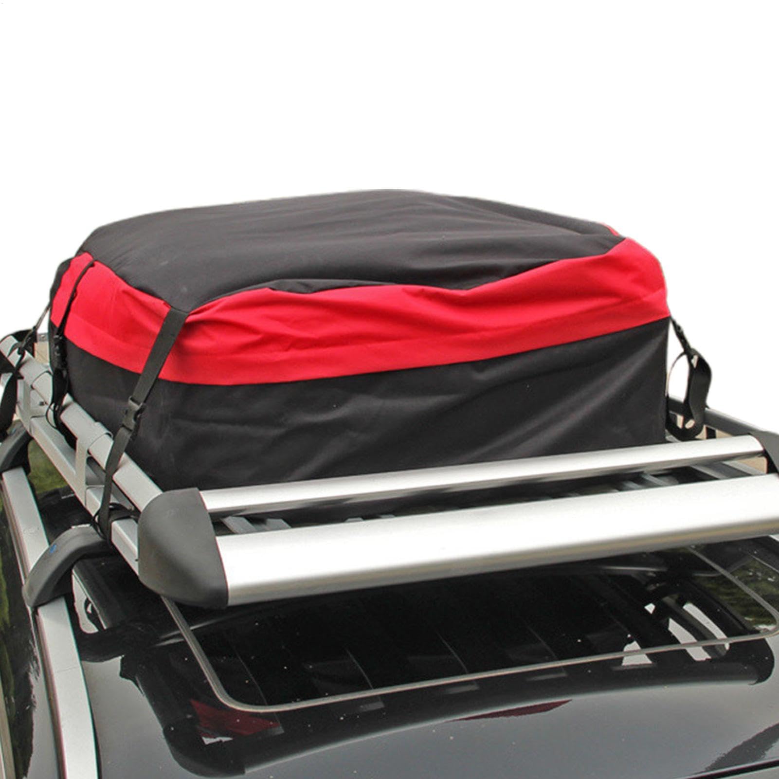 Car Top Carrier, Waterproof Roof Bag, Roof Rack Luggage Box, Travel Accessories Roof Topper, Car Luggage Roof Bag, Adjustable Roof Rack Carrier, Outdoor Car Top Luggage, Buckle Strap Roof Bag, von Fruusv