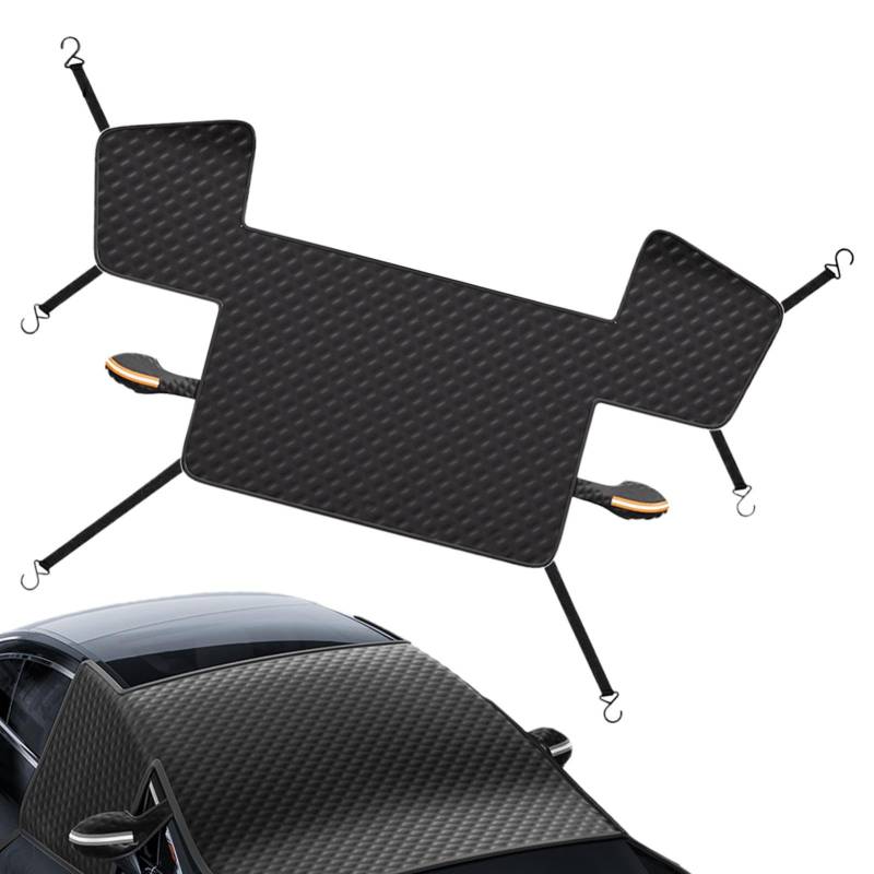 Car Windshield Snow Cover, Frost Wiper & Mirrors Covers, Wind-Proof Freeze Protector with Side Covers for Auto, Car Protection Against Snow, Ice, UV, Harsh Weather von Fruusv