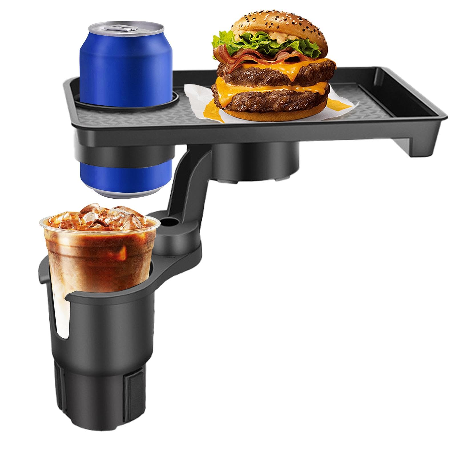 Eating Tray Car Accessories, Drinks Holder Tray, Fries Holder Tray, Burgers Holder Tray, Snacks Holder Tray, Car Cup Expander Holder Tray, for Drinks Fries Burgers Snacks von Fruusv