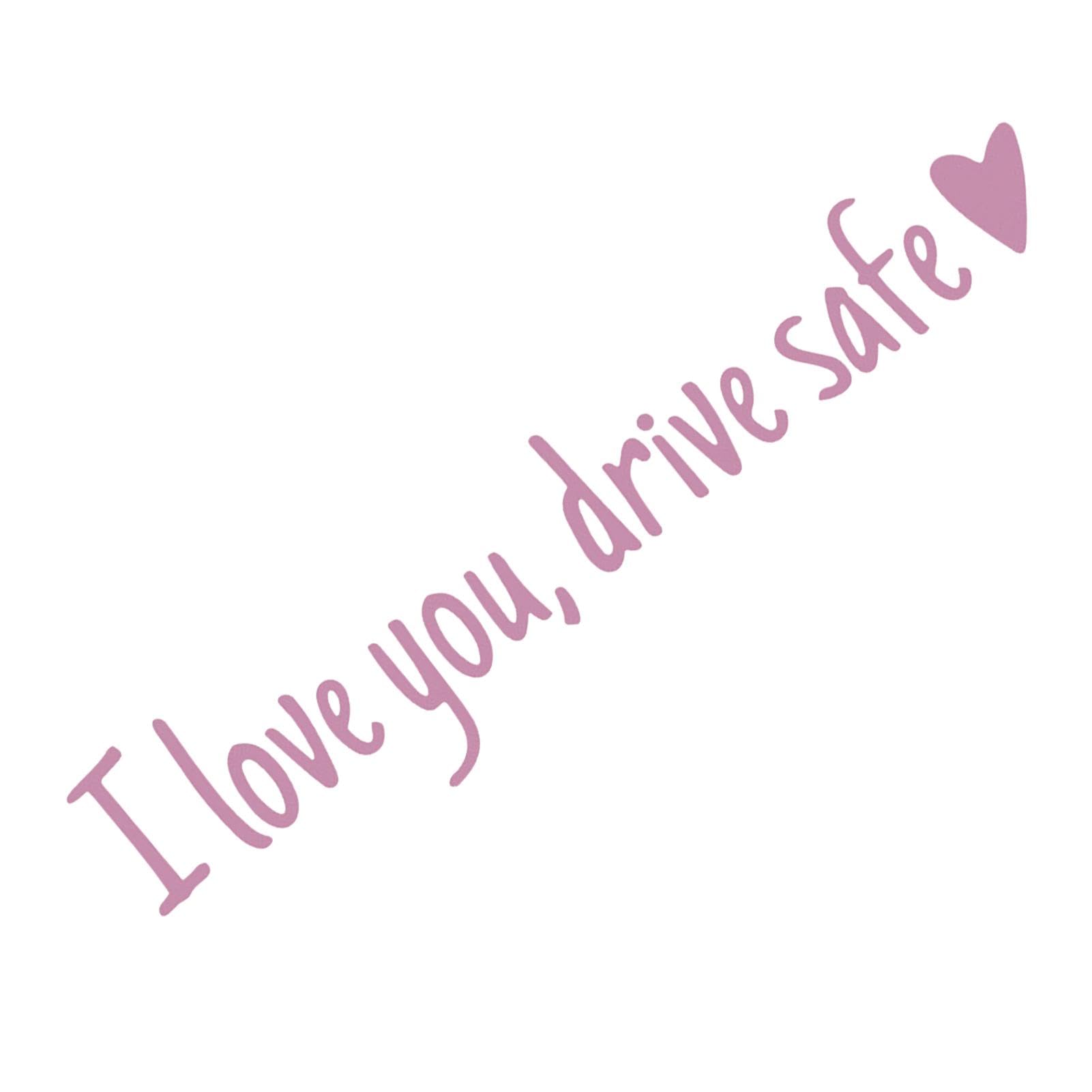 Fruusv „I Love You“-Rückspiegelaufkleber, „I Love You Drive Safe“-Aufkleber - Ich liebe dich, fahre sicher, süßer Autoaufkleber,Wasserdichter von Fruusv