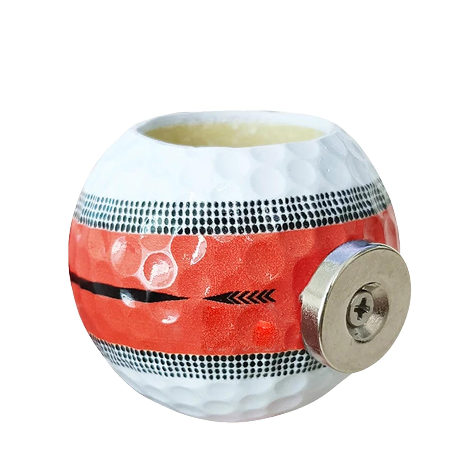 Fruusv Magnetischer Golfball-Zigarettenhalter,Golfball-Zigarettenhalter für Männer, Zigarettenablage für Golfer, Magnetischer Zigarettenetuihalter, Zigarettenablage für Golfer, tragbarer von Fruusv