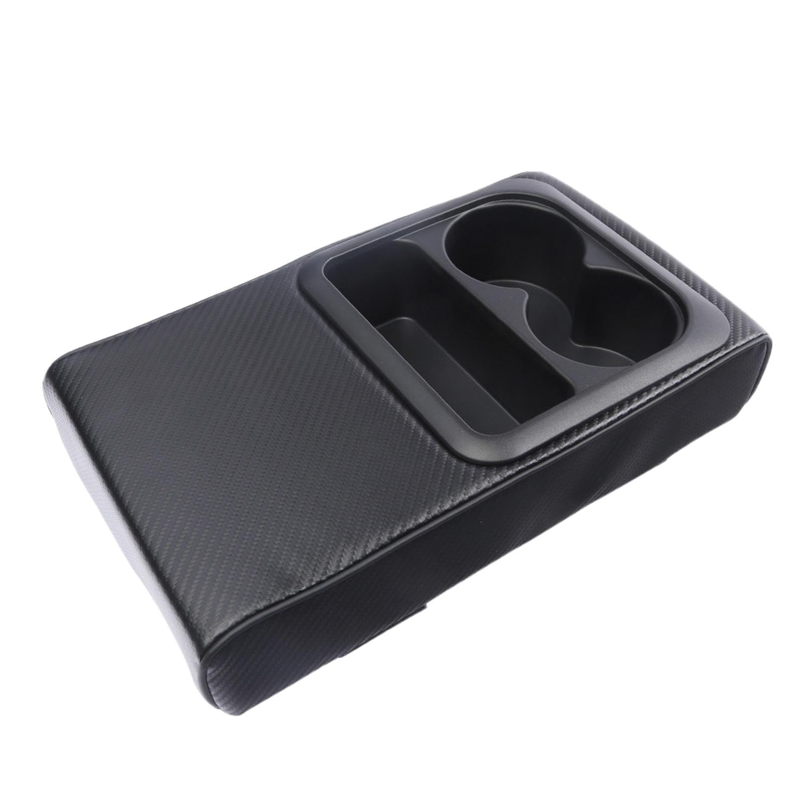 Leather Center Console Cover, Car Armrest Box Protector, Waterproof Leather Console Cover, Console Cover with Cup Holder, Car Armrest Box Decoration, Car Interior Protection Cover, von Fruusv