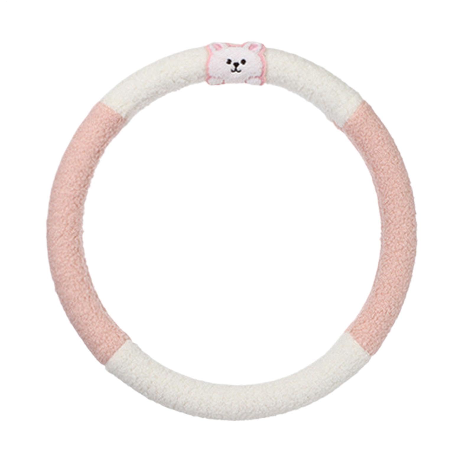 Steering Wheel Cover, Plush Wheel Cover, Steering Covers Warm, Cute Bear Steerings Protector, Anti-Skid Steerings Covers, Car Plush Wheels Protective, 38x38cm/14.96x14.96 Inches von Fruusv