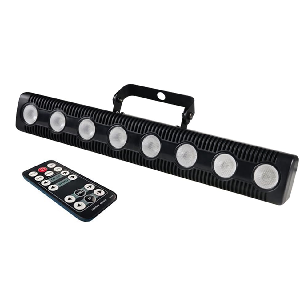 Ftyesger 8 LED RGBW 4IN1 Wandwaschlampe DJ Disco Par Bühnenlichteffekt für Tanzbar Urlaubsdekoration (EU-Stecker) von Ftyesger