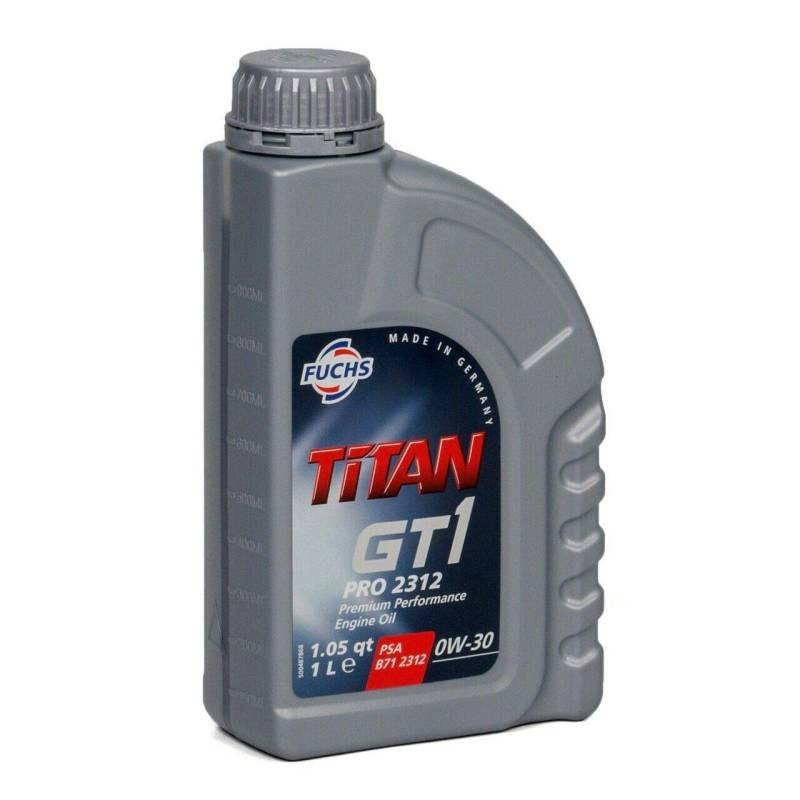 FUCHS Motoröl ÖL TITAN GT1 PRO 2312 0W-30 0W30 ACEA C2 PSA B71 2312-1L 1 Liter von Fuchs