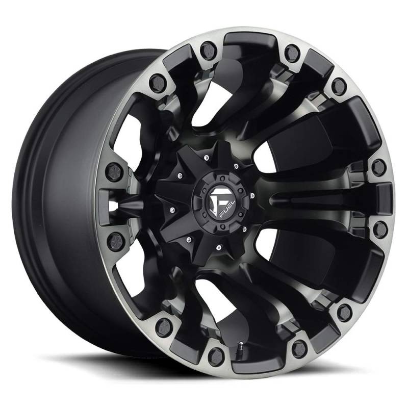 FUEL OFFROAD LANGE D569 Dampf 18 x 9 6 x 135 6 x 5,5 Zoll CB106.4 ET01 MBT-Matte BLK DDT von Fuel++