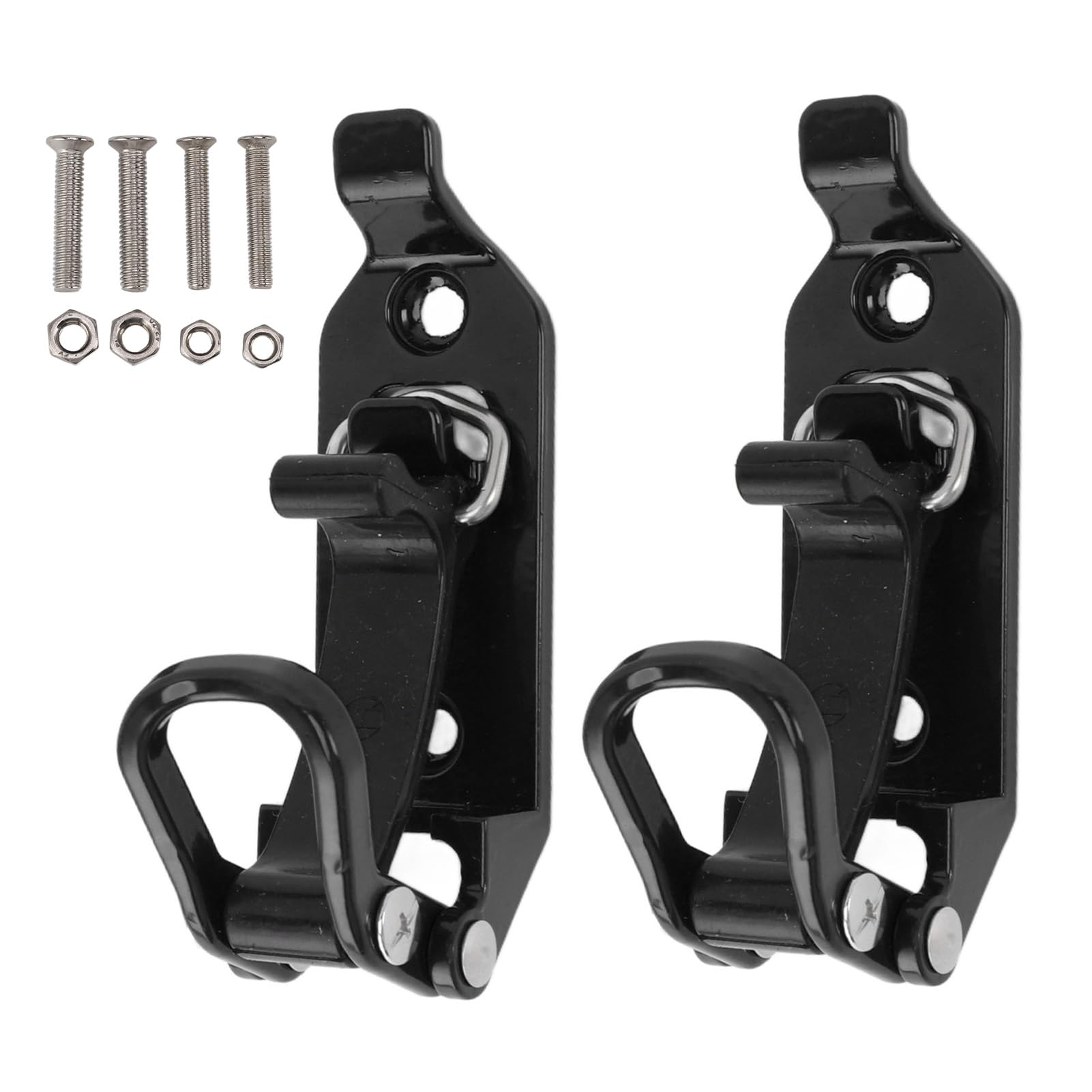 2 Stück Schaufelhalterung Für Dachträger, LKW Zubehör Dachgepäckträger Schaufelhalterungenschwerlast Axtbefestigungsclipmetallgummi Clip Befestigungssatz Offroad Zubehör Für Pkw Lk (Black) von Fuerdich