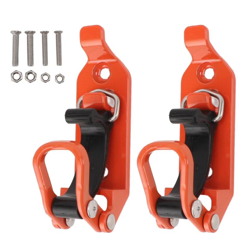 2 Stück Schaufelhalterung Für Dachträger, LKW Zubehör Dachgepäckträger Schaufelhalterungenschwerlast Axtbefestigungsclipmetallgummi Clip Befestigungssatz Offroad Zubehör Für Pkw Lk (Orange) von Fuerdich