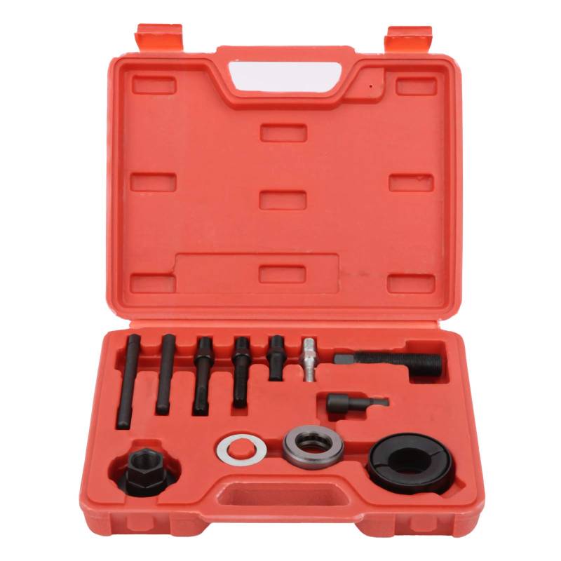 Fuerdich 12pcs Automotive Pulley Puller Kit, Carbon -Stahl -Riemenscheibe -Installateur entfernen Sie das Werkzeug mit Adaptern für GM -Servolenkungsmaschinen -Lichtmaschinen von Fuerdich