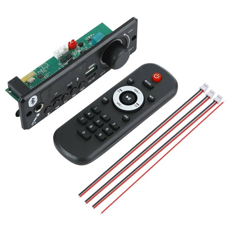 Fuhjythy Bluetooth MP3 WAV Decoder Board Verstärker Freisprecheinrichtung Auto Audio Mikrofon USB TF Radio MP3-Player Lautsprecher von Fuhjythy