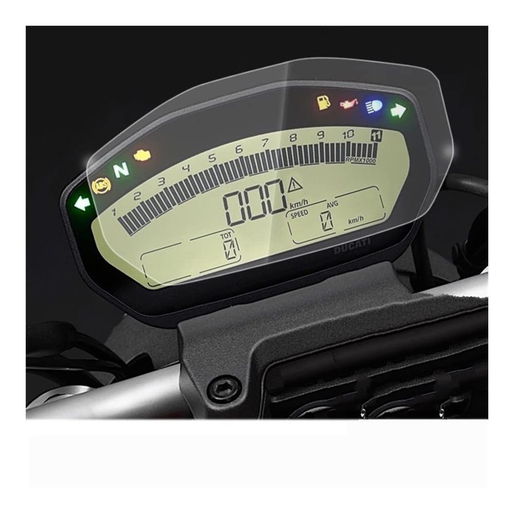 Armaturenbrett-Schutzfolie Für Du&Cati Für Monster 797 821 1200 Motorrad Cluster Scratch Cluster Displayschutzfolie(5) von Fuicotto