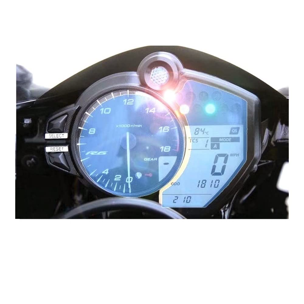 Armaturenbrett-Schutzfolie Für Y&amaha Für R6 2017 2018 2019 Motorrad Cluster Scratch Schutz Film Instrument Dashboard Abdeckung Schutz TPU von Fuicotto