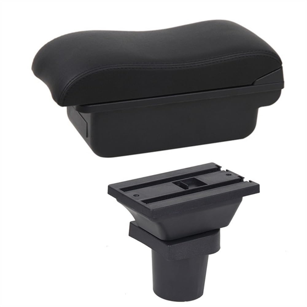 Armlehne Box Armlehne Box Für Toy&ota Für Yaris Für Vitz Fließheck 1998-2010 2011 2012 Center Console Storage Box USB Zubehör(B2 Black Line) von Fuicotto