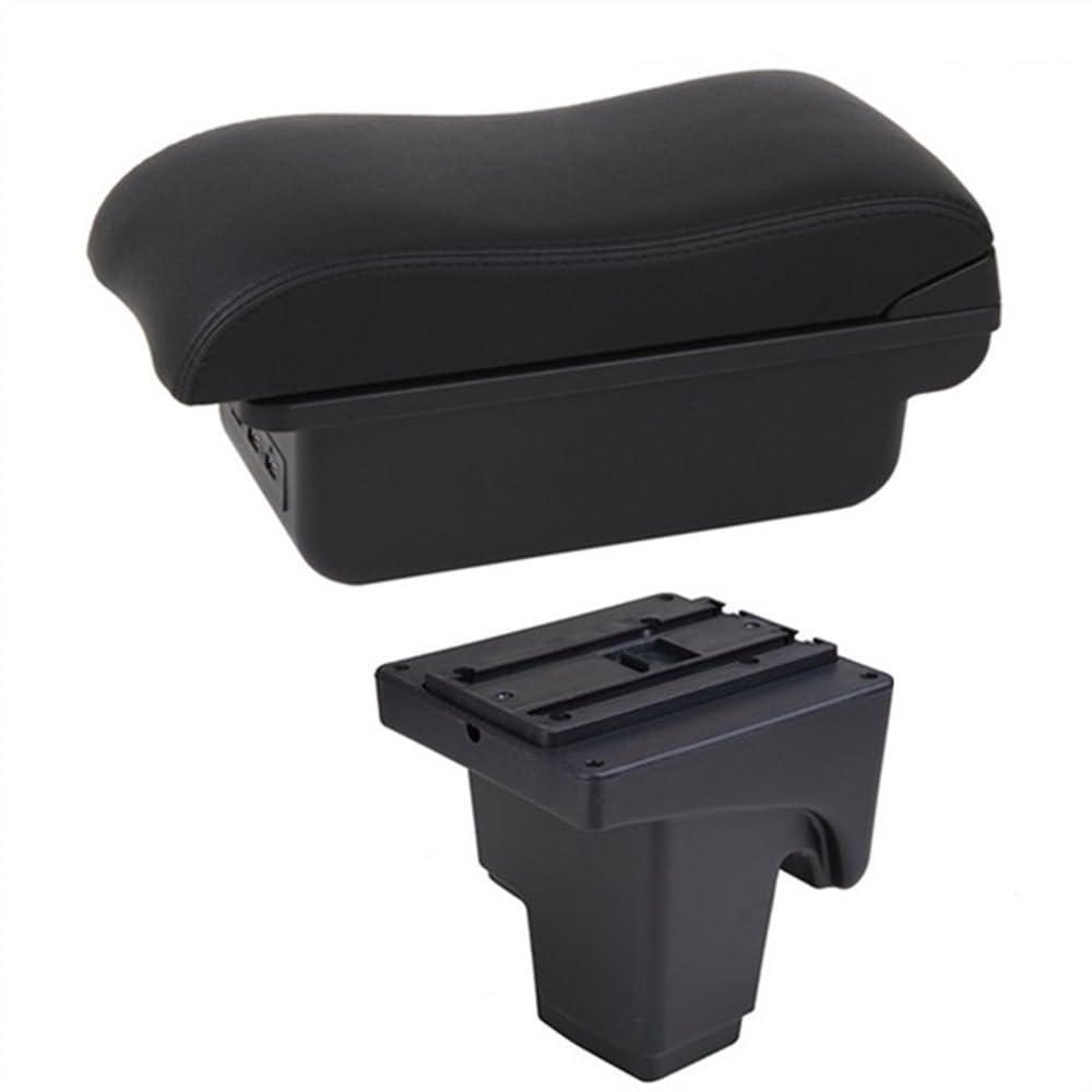 Armlehne Box Für Focus 3 Für Mk3 2011 2012 2013 2014 2015 2016 2017 2018 2018 2020 2021 Auto Armlehne Box Leder Hand Rest Konsole Lagerung(C2 Black Line) von Fuicotto