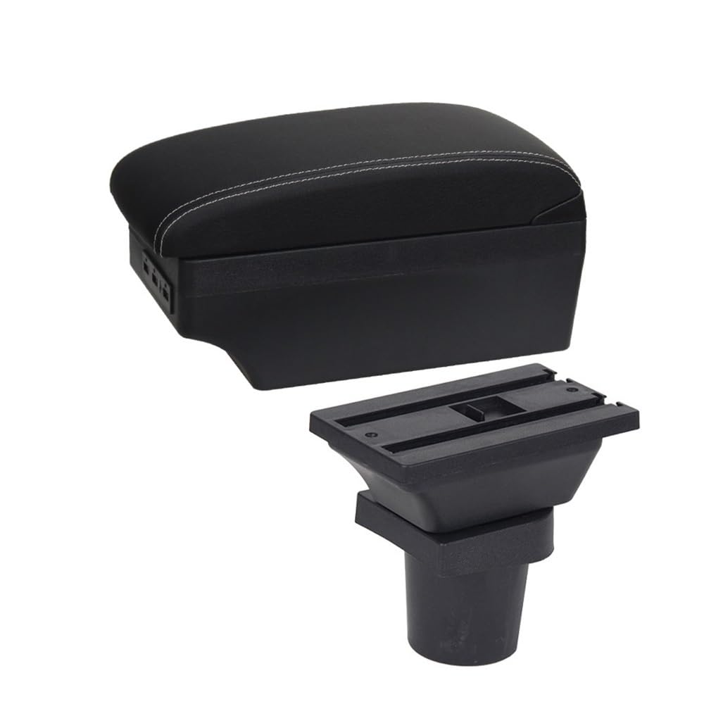 Armlehne Box Für Toy&ota Für Yaris Vitz Fließheck 2006-2009 2010 2011 Auto Armlehne Box Center Console Lagerung Innen Details USB Lade(A3 Black white 7USB) von Fuicotto