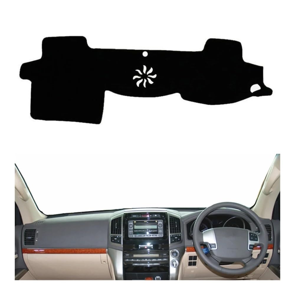 Auto Armaturenbrett Abdeckung Armaturenbrett Abdeckung Matte Pad Dash Sonnenschirm Teppich Auto Für Toy&ota Für Land Cruiser 200 J200 2008-2014 2015 2016 2017 2018 2019(Right Hand Drive) von Fuicotto