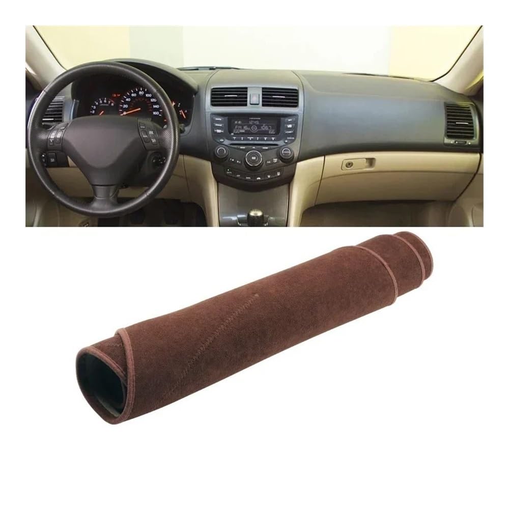 Auto Armaturenbrett Abdeckung Auto Dashboard Abdeckung Dash Matte Sonnenschutz Nicht-slip Pad Innen Für Hon┐da Für Accord 7th 2003 2004 2005 2006 2007(B LHD Brown) von Fuicotto