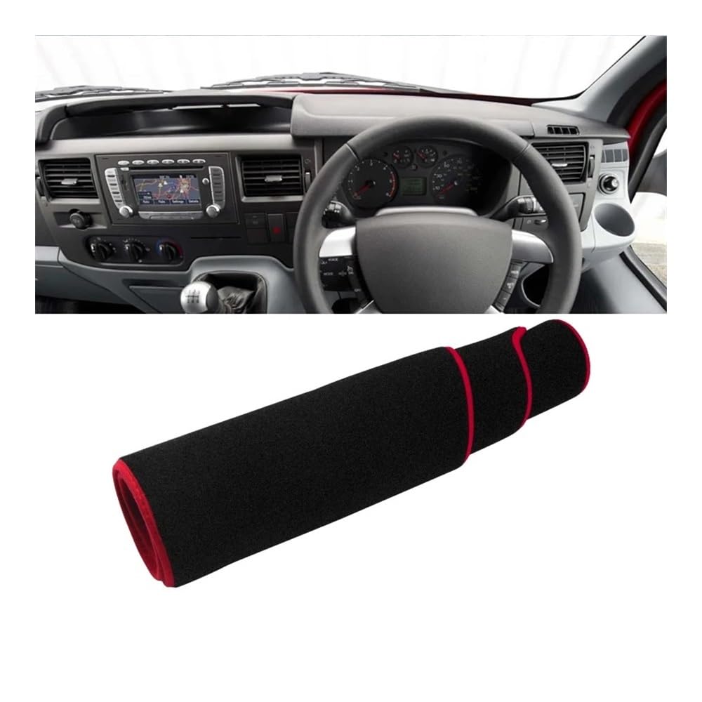 Auto Armaturenbrett Abdeckung Auto Dashboard Abdeckung Dash Matte Sonnenschutz Non-slip Pad Für For&d Für Transit 2002 2003 2004 2005 2006 2007 2008 2009(RHD Red Side) von Fuicotto