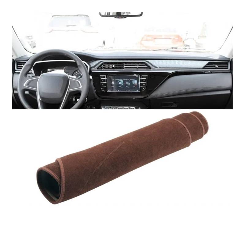 Auto Armaturenbrett Abdeckung Auto Dashboard Abdeckung Dash Matte Sonnenschutz Vermeiden Licht Nicht-slip Pad Innen Für For&d Für Territorium 2019 2020 2021(B Brown) von Fuicotto