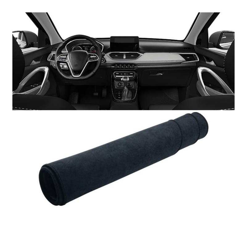 Auto Armaturenbrett Abdeckung Auto Dashboard Abdeckung Matte Dash Board Sonnenschutz Pad Instrument Teppiche Für Chevr&olet Für Captiva 2019 2020 2021 2022 2023(B Black) von Fuicotto