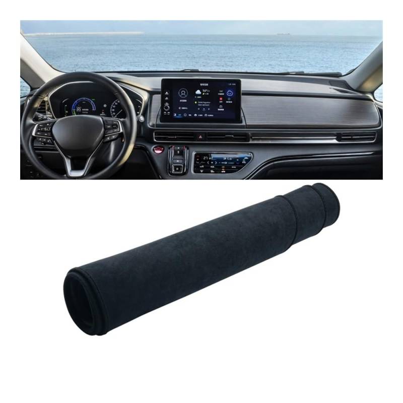 Auto Armaturenbrett Abdeckung Auto Dashboard Abdeckung Sonnenschutz Vermeiden Licht Matte Non-Slip Pad Protector DashMat Für Hon┐da Für Odyssey RC4 2021 2022 2023(B LHD Black) von Fuicotto