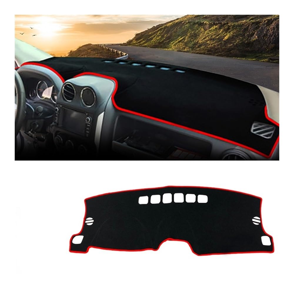 Auto Armaturenbrett Abdeckung Auto Dashboard Abdeckung Sonnenschutz Vermeiden Licht Nicht-Slip Matte Für J&eep Für Kompass 2009 2010 2011 2012 2013 2014 2015 2016(A Red Side) von Fuicotto