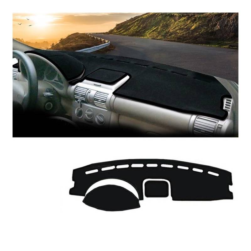 Auto Armaturenbrett Abdeckung Auto Dashboard Abdeckung Vermeiden Licht Pads Sonnenschutz Matten Rutschfeste Fall Für Chevr&olet Für Segel 2004 2005 2006 2007 2008(Black Side) von Fuicotto