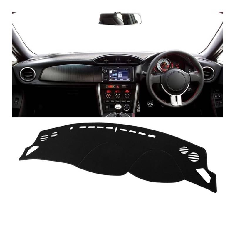 Auto Armaturenbrett Abdeckung Auto Dashboard Abdeckung Vermeiden Licht Pads Sonnenschutz Matten Teppiche Für SUB&ARU Für BRZ 2012 2013 2014 2015 2016 2017 2018 2019 2020(A RHD Black Side) von Fuicotto