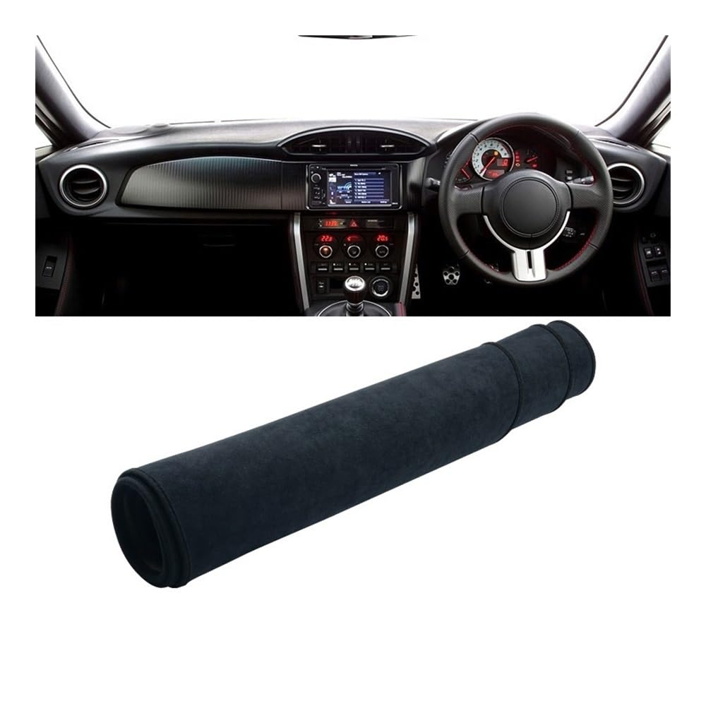 Auto Armaturenbrett Abdeckung Auto Dashboard Abdeckung Vermeiden Licht Pads Teppiche Für Toy&ota Für GT86 FT86 Scion FR-S 2012 2013 2014 2015 2016 2017 2018 2019 2020(B RHD Black) von Fuicotto