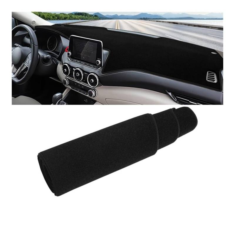 Auto Armaturenbrett Abdeckung Auto Dashboard Pad Sonnenschutz Abdeckung Vermeiden Licht Matte Instrument Panel Teppiche Für N&issan Für Sentra B18 2020 2021 2022 2023(A Black Side) von Fuicotto