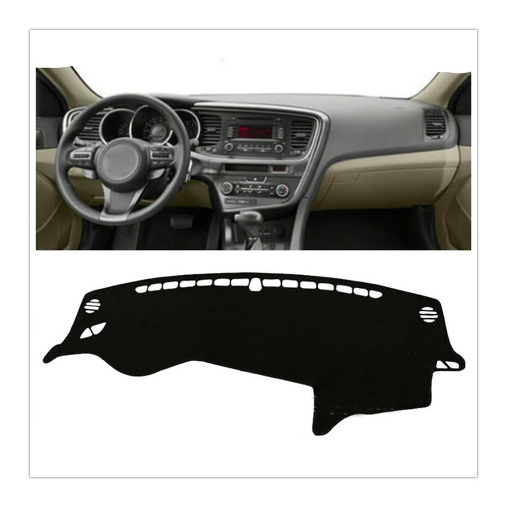 Auto Armaturenbrett Abdeckung Auto Front Dashboard Abdeckung Teppich Dash Board Hitzebeständige Matte Schild Pad Schatten Streifen Für Kia Für Optima K5 2011-2015(Right Hand Drive) von Fuicotto