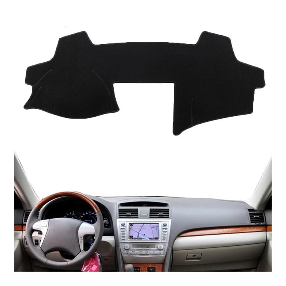 Auto Armaturenbrett Abdeckung Dashmat Dashboard Abdeckung Matte Pad Sonnenblende Schützen Teppich Auto Für Toy&ota Für Camry Aurion XV40 2007 2008 2009 2010 2011(Left Hand Drive) von Fuicotto