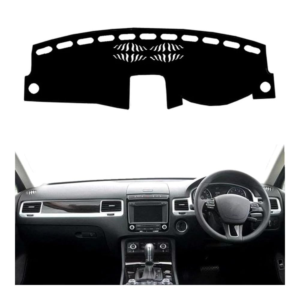 Auto Armaturenbrett Abdeckung Für V&W Für Touareg 2011 2012 2013 2014 2015 2016 2017 2018 Auto-Dashboard Abdeckung Mat Dash Sonnenschutzdach Teppich Teppich(Right Hand Drive) von Fuicotto