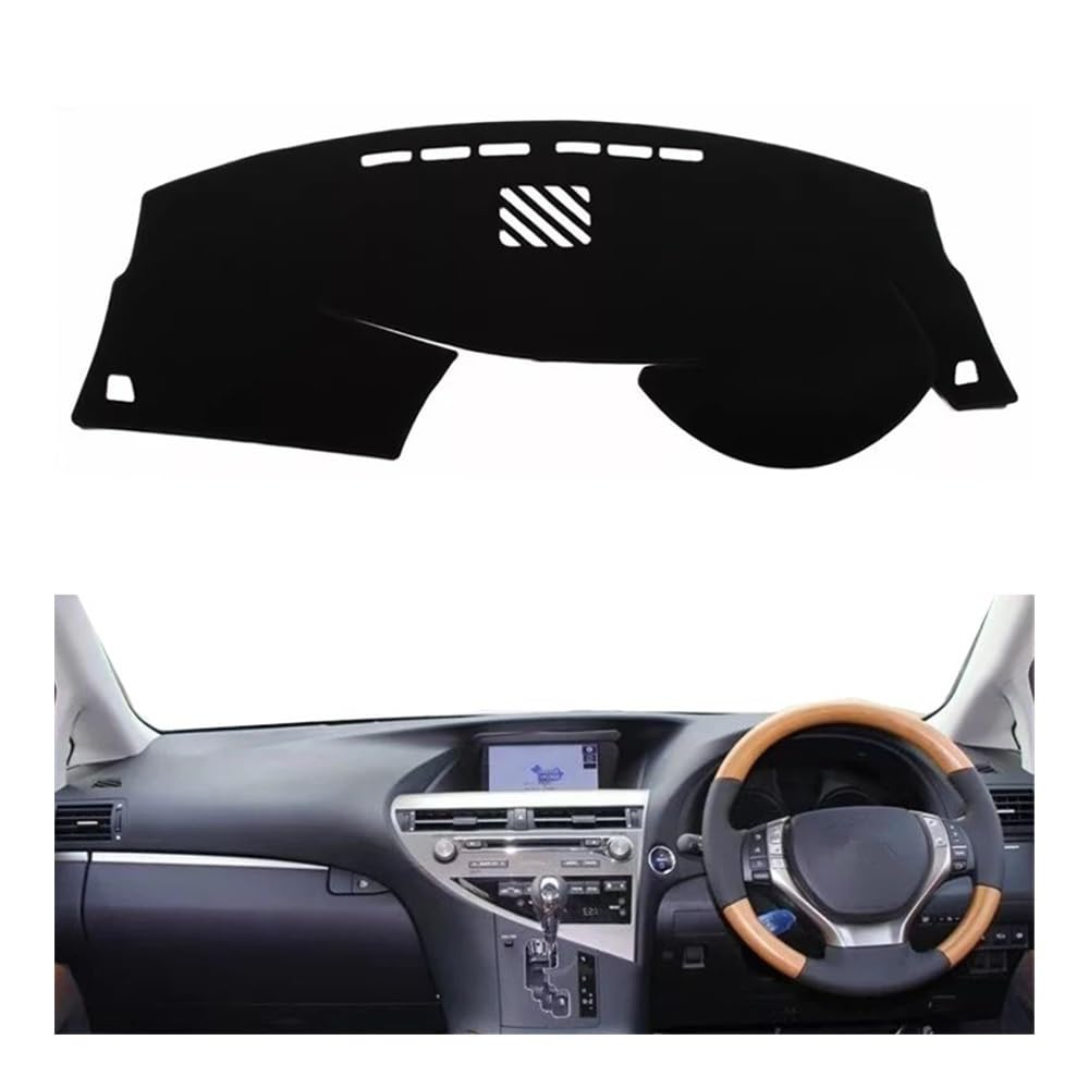 Auto Armaturenbrett Abdeckung Innen Dashboard Abdeckung Dash Matte Pad Instrument Sonnenschutzdach Teppich Auto Für Le&xus Für RX270 Für RX350 Für RX450h AL10 2010 2011 2012 2013 2014 2015(Right Hand von Fuicotto