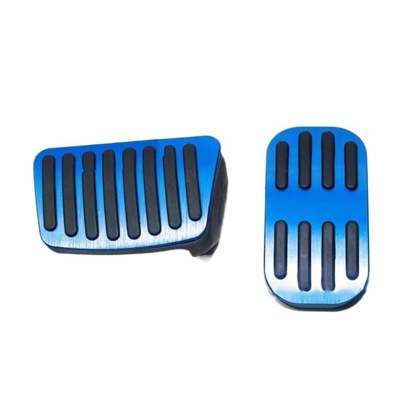 Auto Pedale 2 PCS Auto Fuß Pedale Für Suzu&ki Für Swace Für E210 2018 2019 2020 2021 2022 Gas Bremse Edelstahl Pedal Pads(Blue) von Fuicotto