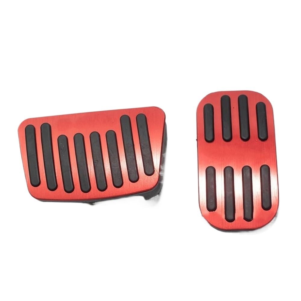 Auto Pedale 2 PCS Auto Fuß Pedale Für Suzu&ki Für Swace Für E210 2018 2019 2020 2021 2022 Gas Bremse Edelstahl Pedal Pads(Red) von Fuicotto