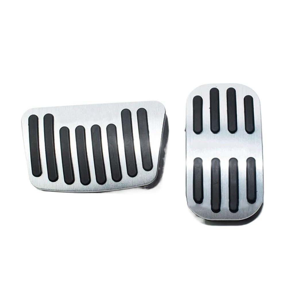 Auto Pedale 2 PCS Auto Fuß Pedale Für Suzu&ki Für Swace Für E210 2018 2019 2020 2021 2022 Gas Bremse Edelstahl Pedal Pads(Silver) von Fuicotto