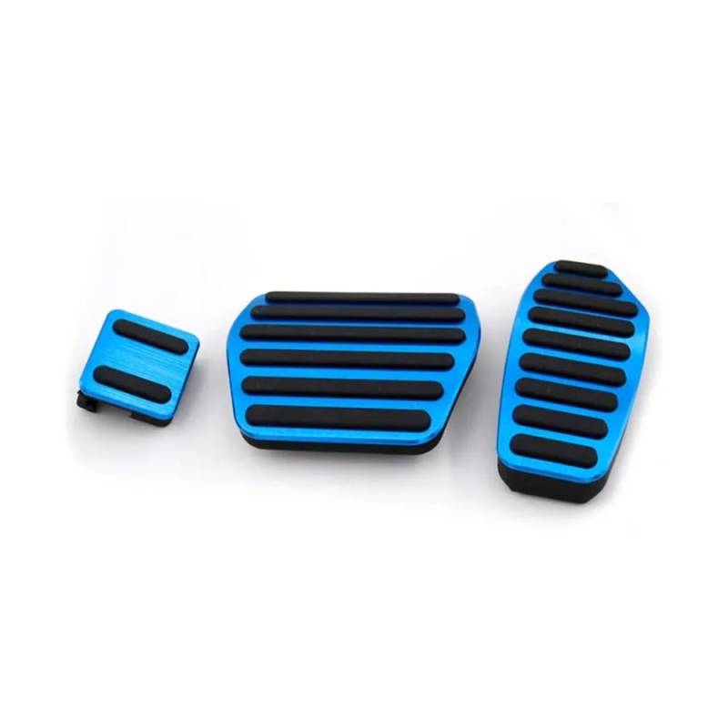 Auto Pedale Auto Fußpedale Für N&issan Für Sentra B18 2020 2021 2022 Accelerator Kraftstoff Bremse Edelstahl Nicht-slip Pedal Abdeckung Pad(Blue) von Fuicotto