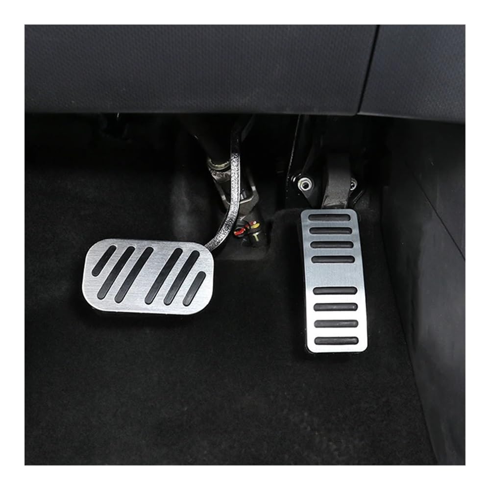 Auto Pedale Für BYD Für Yuan Plus Atto 3 Edelstahl Auto Fuß Pedale Bremse Gas Beschleuniger Nicht-slip Kein Bohren Pedal Abdeckung Pads Zubehör von Fuicotto