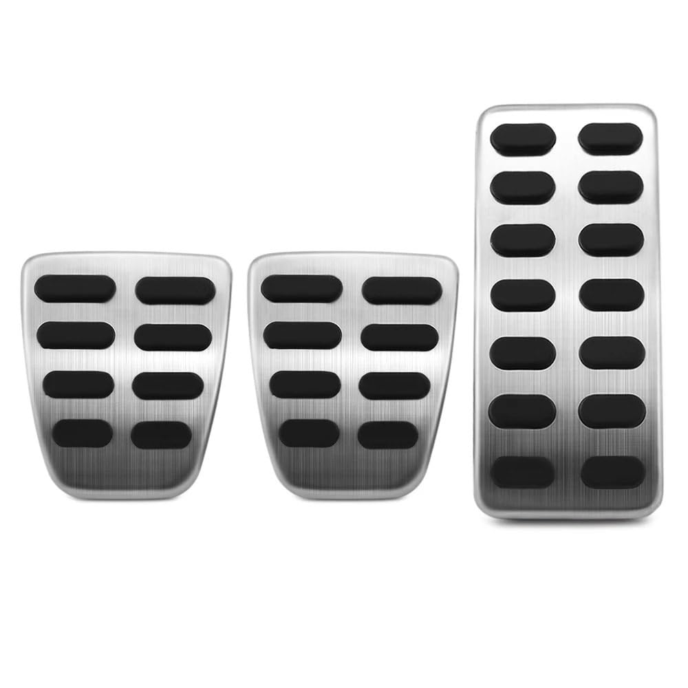 Auto Pedale Fußpedale Für Hyun&dai Für I30 Für Elantra GT 2016 2017 2018 2019 2020 2021 2022 Gas Bremse Restfoot Rutschfeste Pedal Pads(3 pcs) von Fuicotto