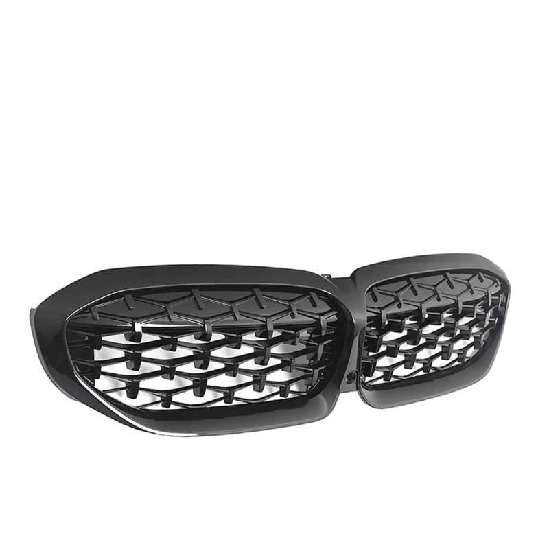 Fuicotto Auto Kühlergitter 1 Paar Für BM&W 3er G20 G21 G28 2019 2020 2021 Frontgrill Diamant Nierengitter Racing Grills Meteor Style Autozubehör(Black) von Fuicotto