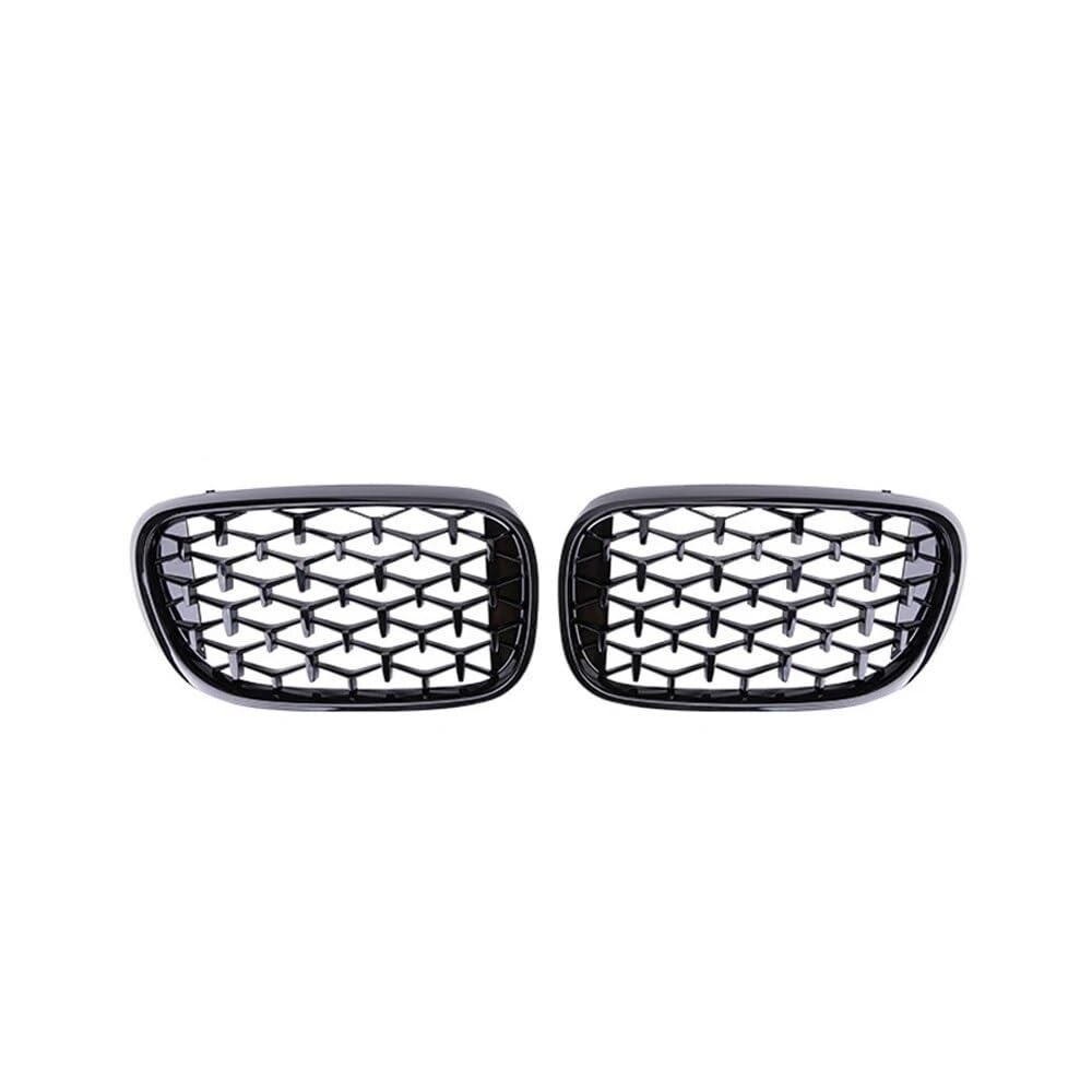 Fuicotto Auto Kühlergitter 2 Stück Auto Front Bumpe Nierengrill Für BM&W Für 7 G11 G12 730i 740i 750i 740e 725d 730d 2015–2019 2020 Diamant-Stil Renngitter(Black) von Fuicotto