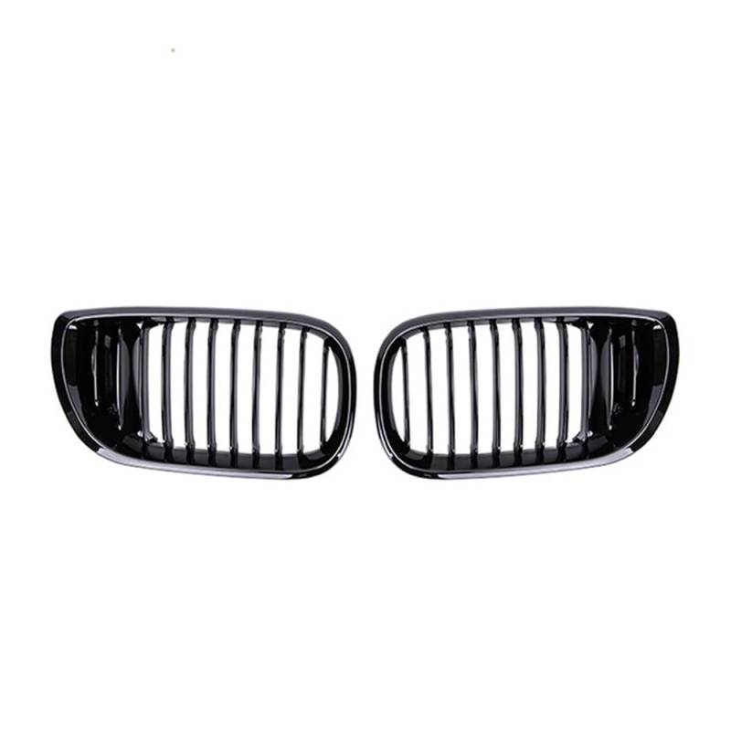 Fuicotto Auto Kühlergitter 2PCS Auto Vorderen Stoßfänger Einzelnen Linie Grills Niere Racing Grille Grill Für BM&W Für E46 LCI 4D 325i Facelift 2002 2003 2004 2005 846193 von Fuicotto