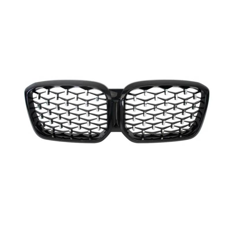 Fuicotto Auto Kühlergitter Auto Front Niere Grills Für BM&W Für G01 G02 G08 X3 X4 LCI M40i M30i X3M X4M 2022 + Diamant Grille(Silver Black) von Fuicotto