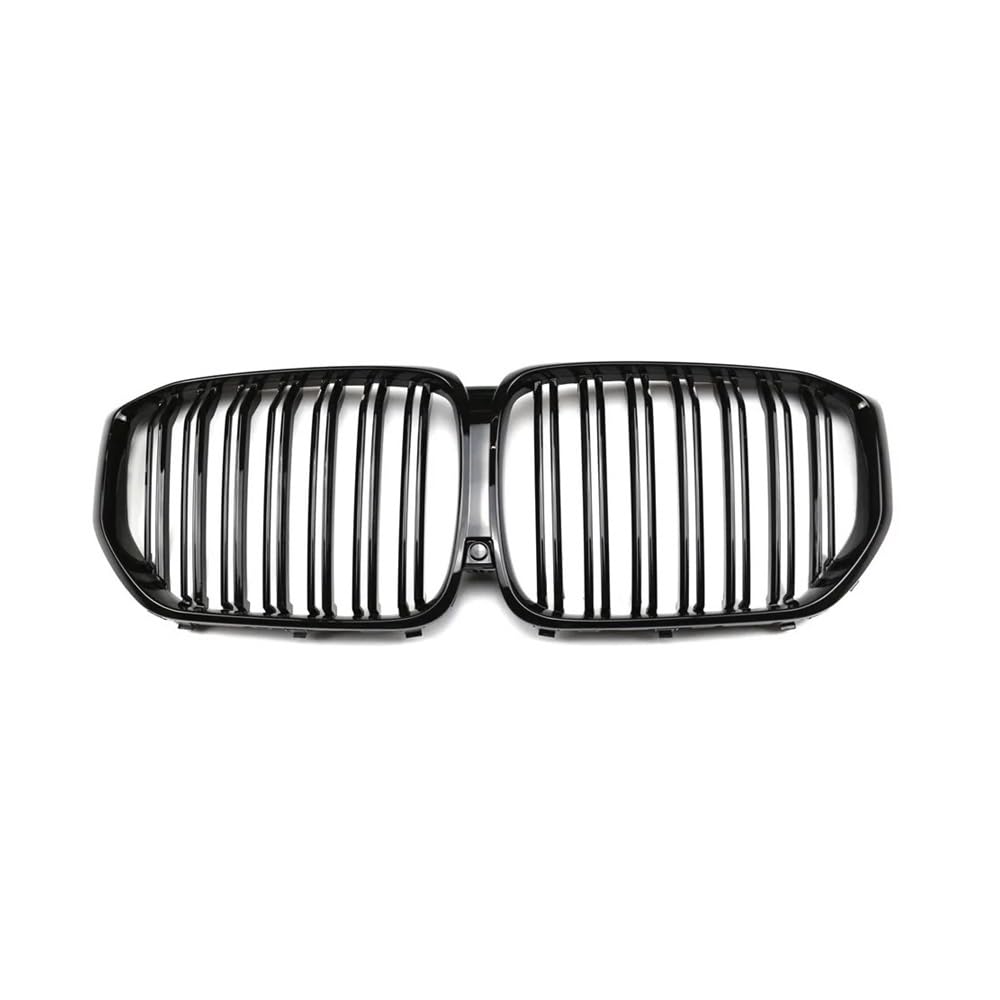 Fuicotto Auto Kühlergitter Auto Front Nierengrill Single/Dual Line Grille Racing Grills Für BM&W Für X5 G05 2019 2020 2021 2022 Glanz Schwarz Grille(Dual Line) von Fuicotto